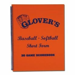 The Softball Group Glover's Short Form Orange Scorebook
