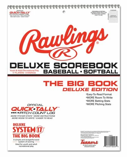 Cheapest ๐ The ๐ฅ Softball Group Rawlings Deluxe System-17 Scorebook ๐ 3 The Softball Group Rawlings Deluxe System-17 Scorebook